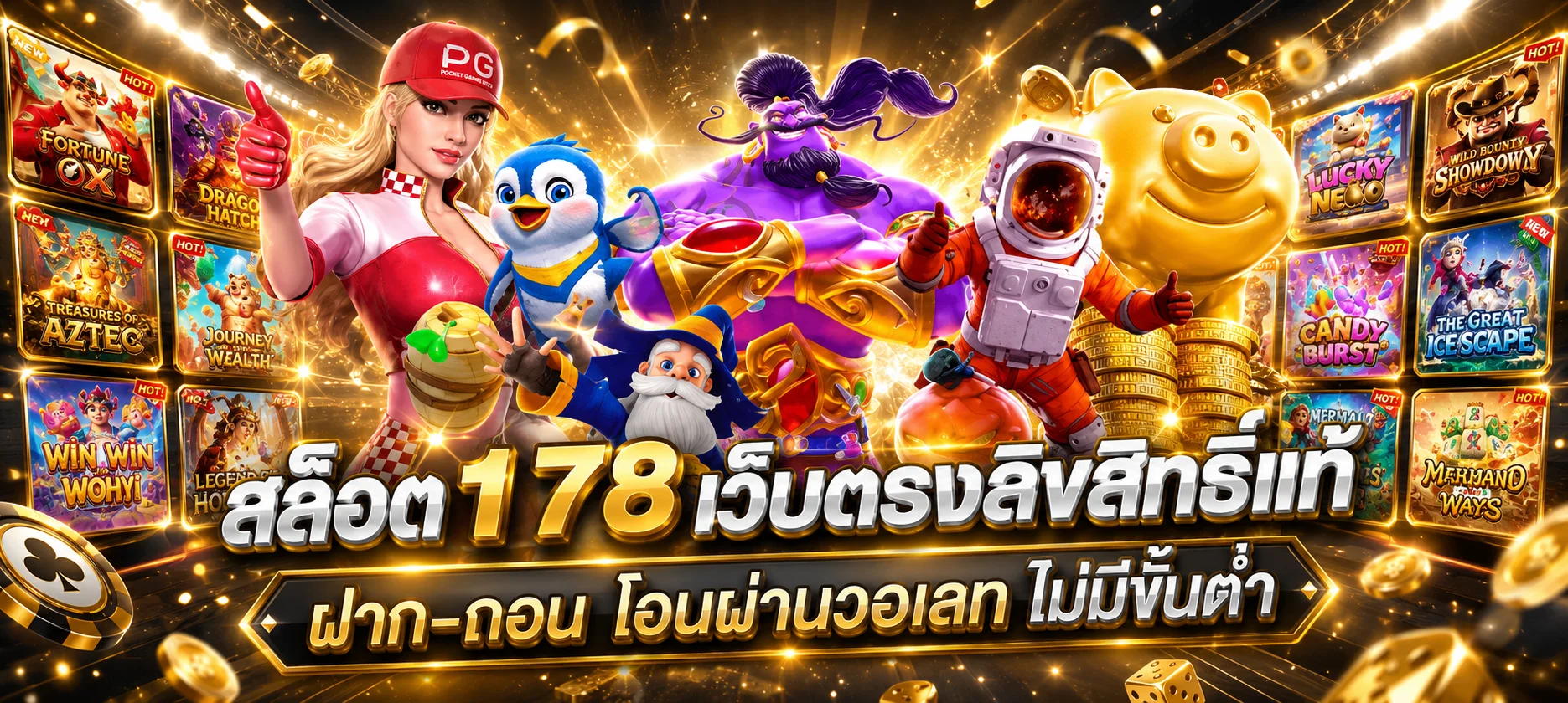 ทดลองเล่นสล็อต PG Slot ฟรี ค่ายกราฟิกการ์ตูนน่ารัก